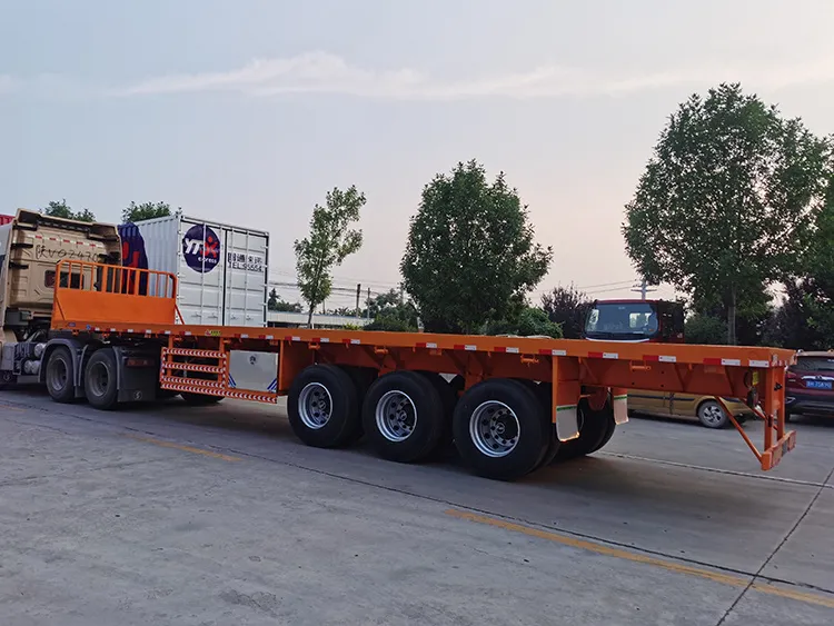 Beam lurus separuh trailer